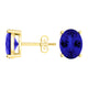 Oval Tanzanite Studs