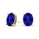 Oval Tanzanite Studs