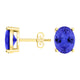 Oval Tanzanite Studs