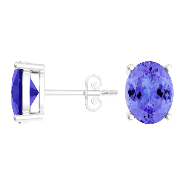 Oval Tanzanite Studs