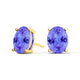 Oval Tanzanite Studs