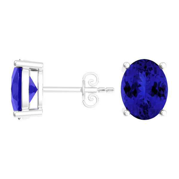 Oval Tanzanite Studs