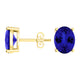 Oval Tanzanite Studs