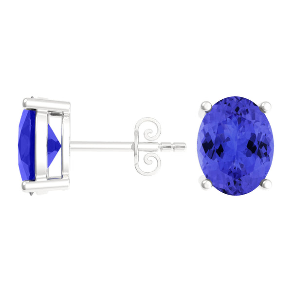 Oval Tanzanite Studs