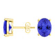 Oval Tanzanite Studs