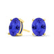 Oval Tanzanite Studs