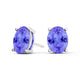 Oval Tanzanite Studs