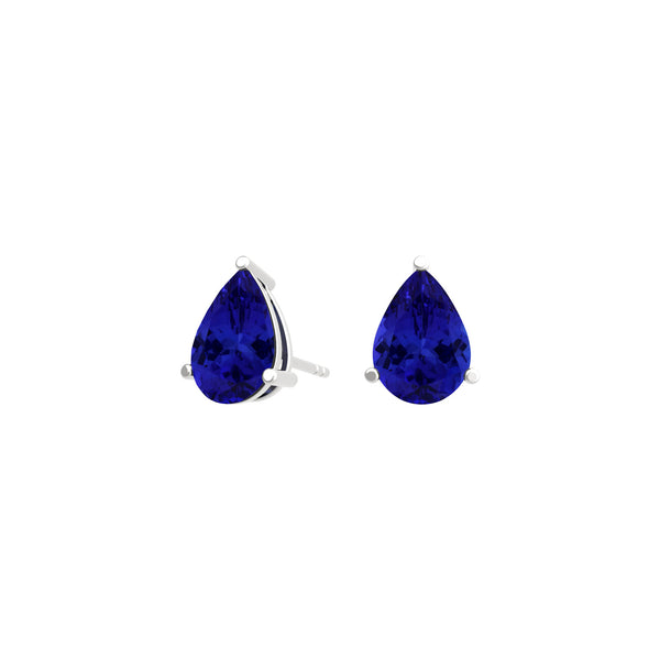 Pear Tanzanite Studs