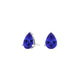 Pear Tanzanite Studs