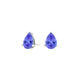 Pear Tanzanite Studs