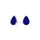 Pear Tanzanite Studs