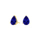 Pear Tanzanite Studs