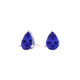 Pear Tanzanite Studs