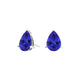 Pear Tanzanite Studs