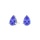 Pear Tanzanite Studs