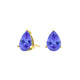 Pear Tanzanite Studs