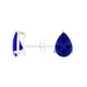 Pear Tanzanite Studs