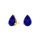 Pear Tanzanite Studs