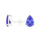 Pear Tanzanite Studs