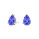 Pear Tanzanite Studs