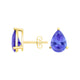 Pear Tanzanite Studs