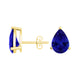 Pear Tanzanite Studs