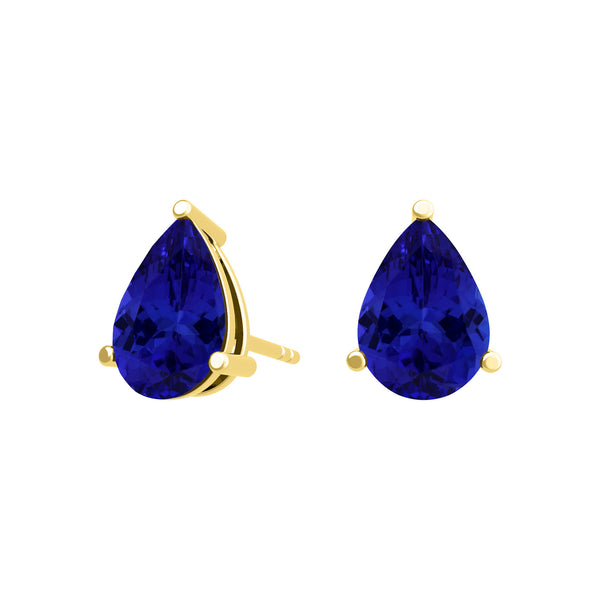 Pear Tanzanite Studs