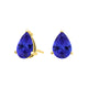 Pear Tanzanite Studs