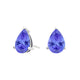 Pear Tanzanite Studs