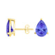 Pear Tanzanite Studs