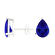 Pear Tanzanite Studs