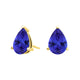 Pear Tanzanite Studs