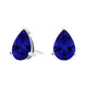 Pear Tanzanite Studs