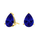 Pear Tanzanite Studs