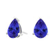 Pear Tanzanite Studs