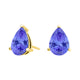 Pear Tanzanite Studs