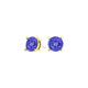 Round Tanzanite Studs