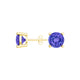 Round Tanzanite Studs