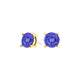 Round Tanzanite Studs