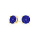 Round Tanzanite Studs