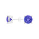 Round Tanzanite Studs