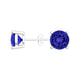 Round Tanzanite Studs