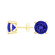 Round Tanzanite Studs