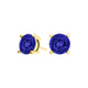 Round Tanzanite Studs