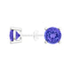 Round Tanzanite Studs