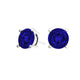 Round Tanzanite Studs