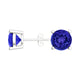 Round Tanzanite Studs