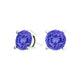 Round Tanzanite Studs