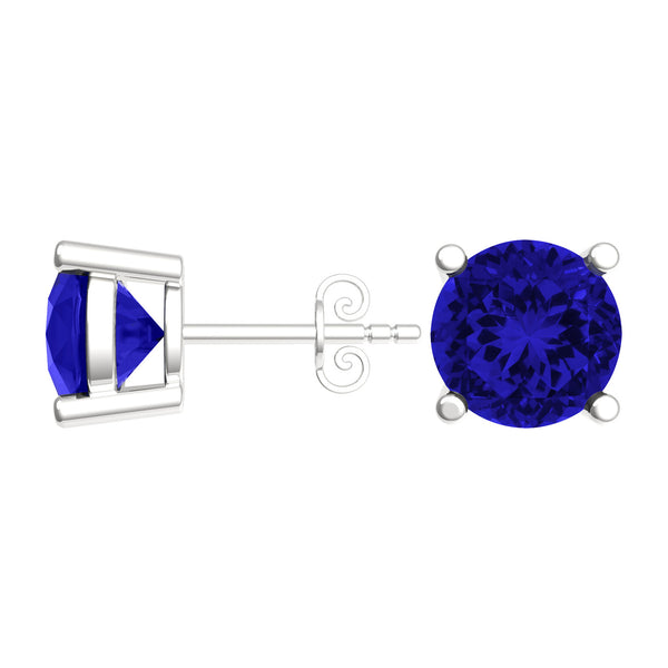 Round Tanzanite Studs