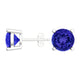 Round Tanzanite Studs